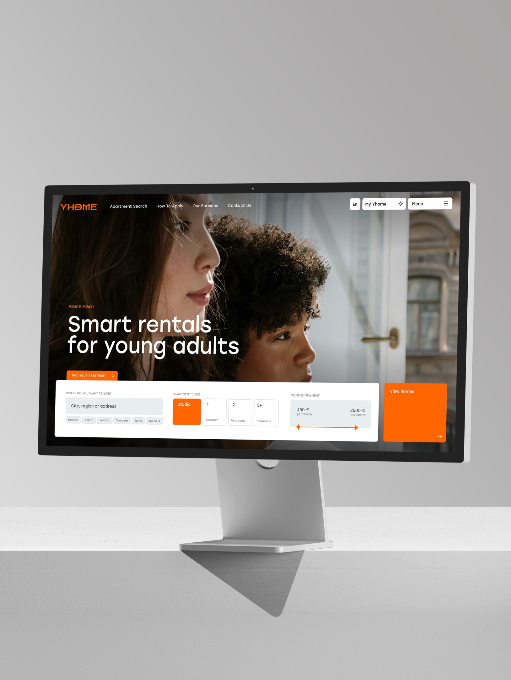 Property rental website